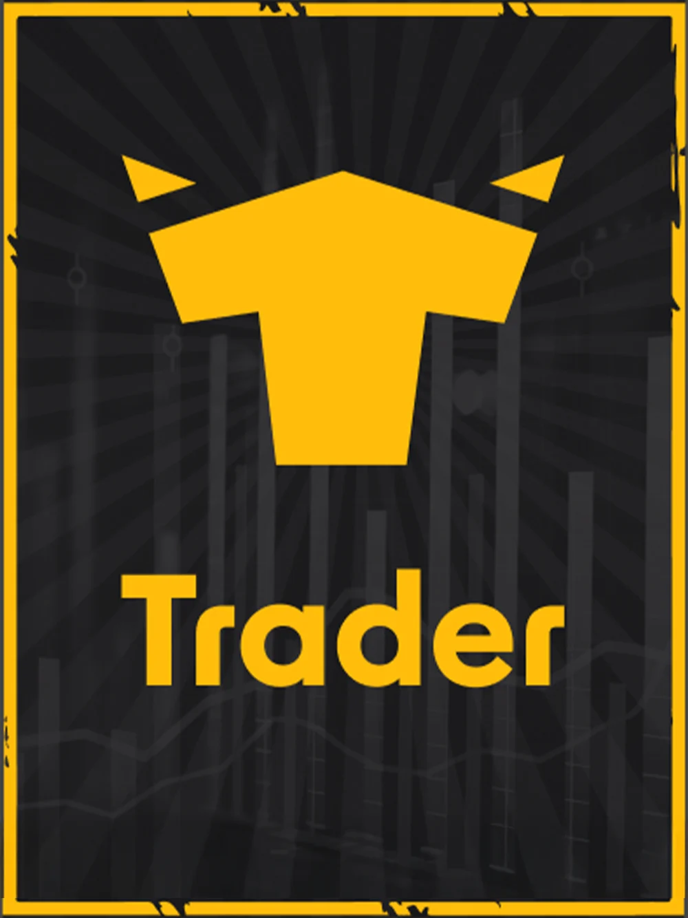 Tarjeta de trading y apuestas con estilo financiero y microestadísticas.